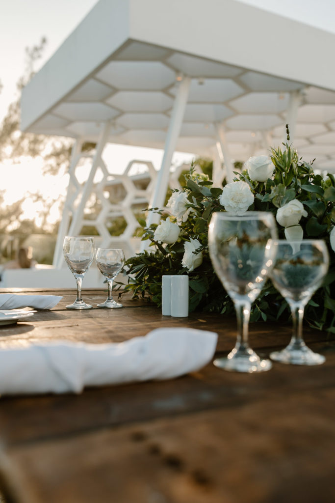 Details at destination wedding on the beach in Playa del Carmen, Mexico